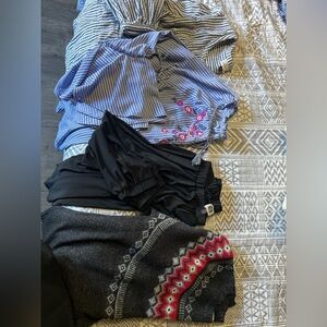 Blouse bundle with sweatshirt